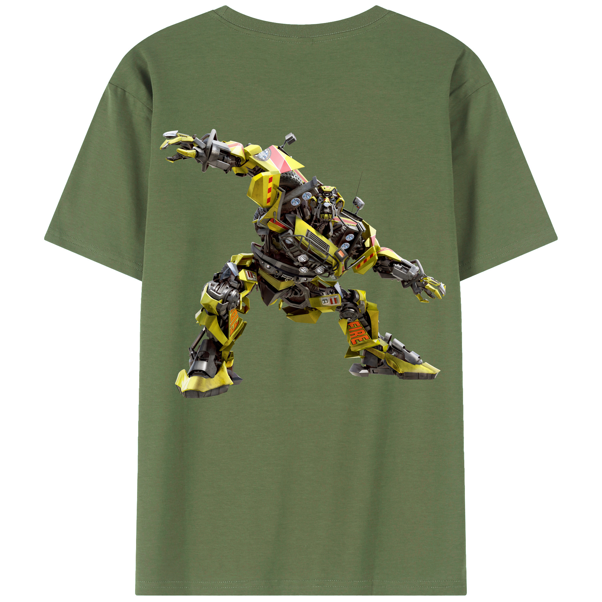 （画像用） Transformers トランスフォーマー 綿100％ メンズ半袖Tシャツ（バックプリント） 通気性